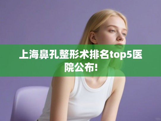 上海鼻孔整形术排名top5医院公布!